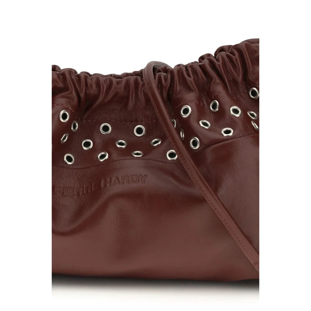 Pierre Hardy Bordeaux Calf Leather Bos Taurus Shoulder Bag