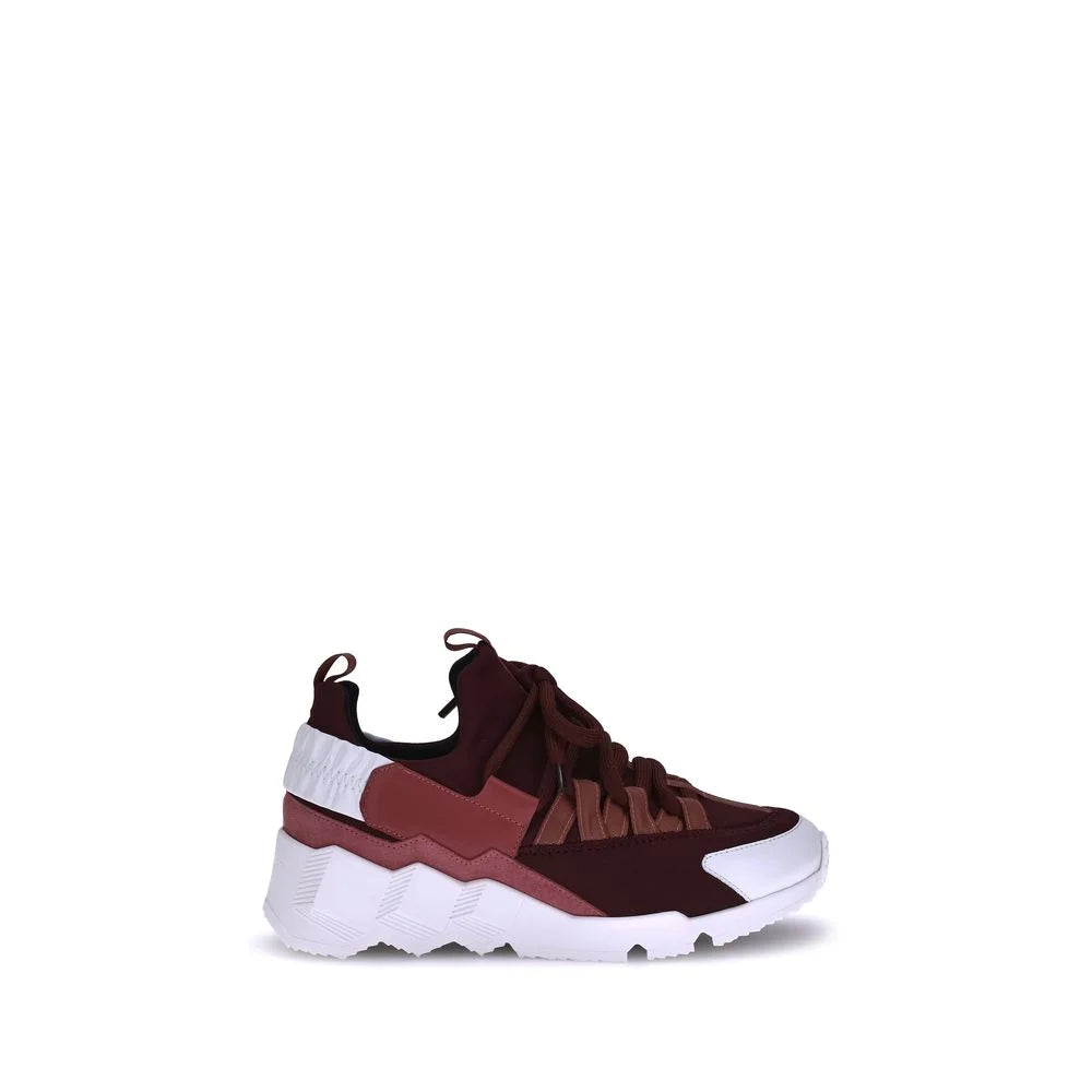 Pierre Hardy Bordeaux Neoprene Athletic Sneakers - Athletic Shoes