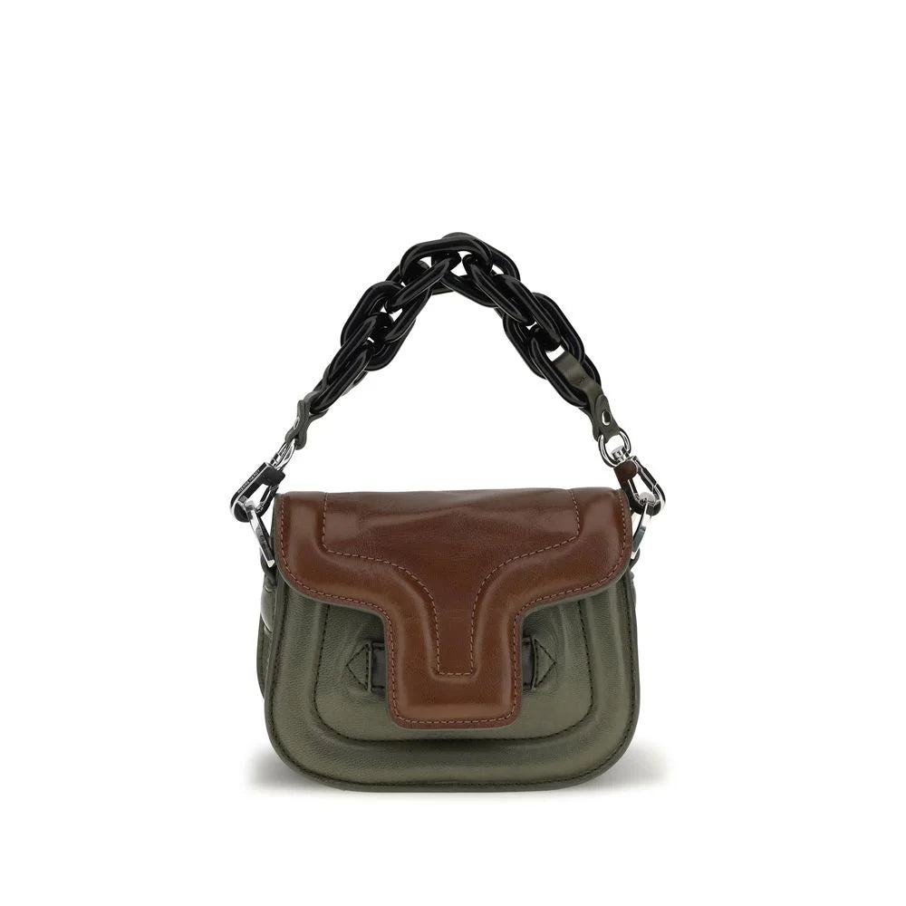 Pierre Hardy Brown Calf Leather Bos Taurus Handbag