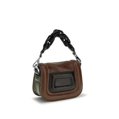 Pierre Hardy Brown Calf Leather Bos Taurus Handbag