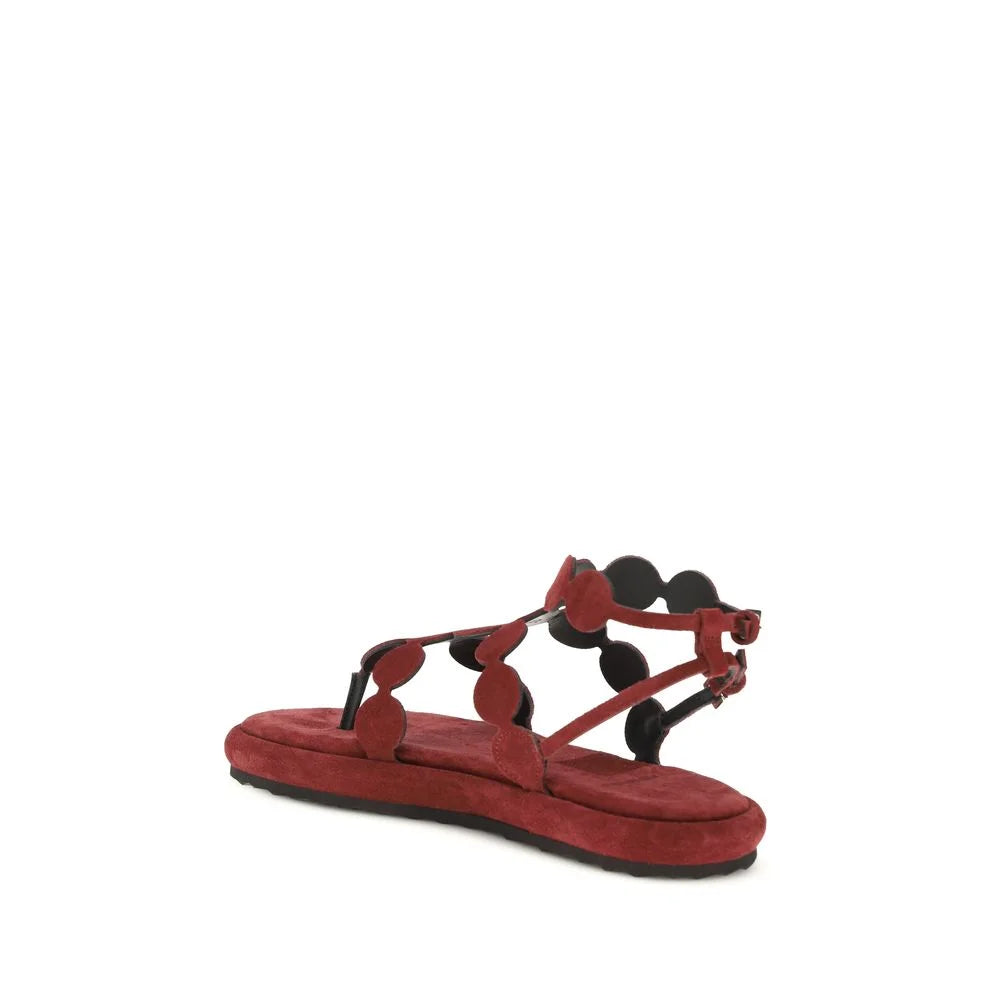 Pierre Hardy Brown Calf Leather Bos Taurus Platform Sandals - EU39/US9