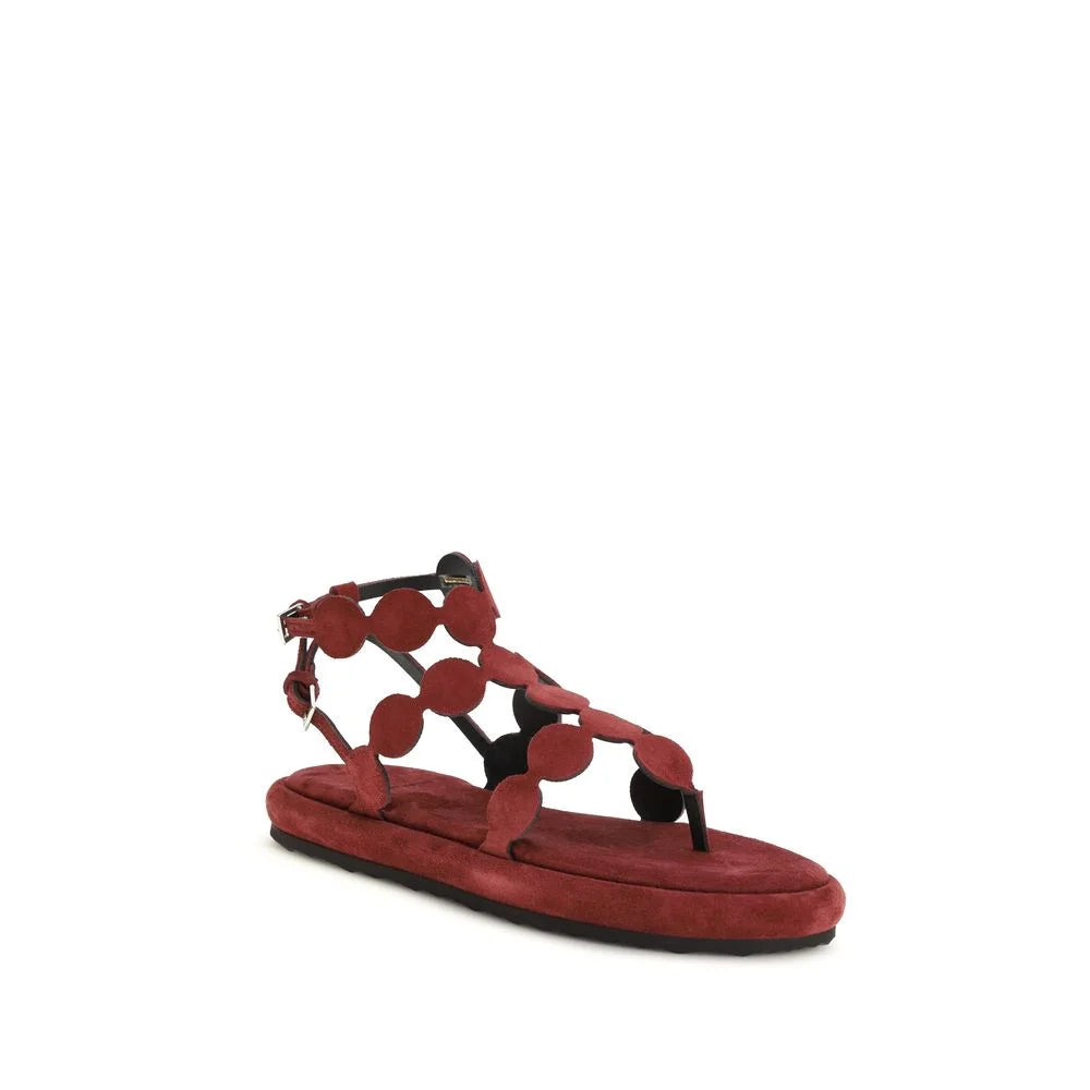 Pierre Hardy Brown Calf Leather Bos Taurus Platform Sandals - EU39/US9
