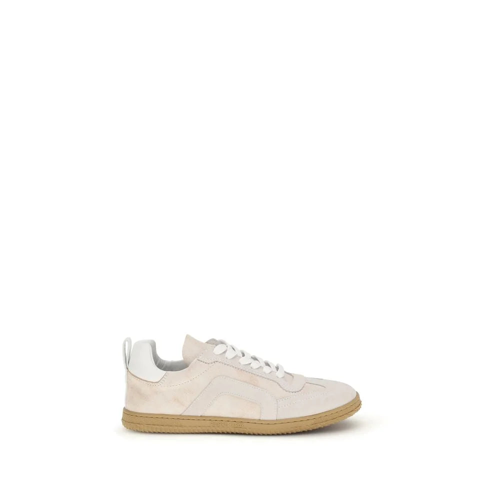 Pierre Hardy Cream Calf Leather Bos Taurus Low Top Sneakers