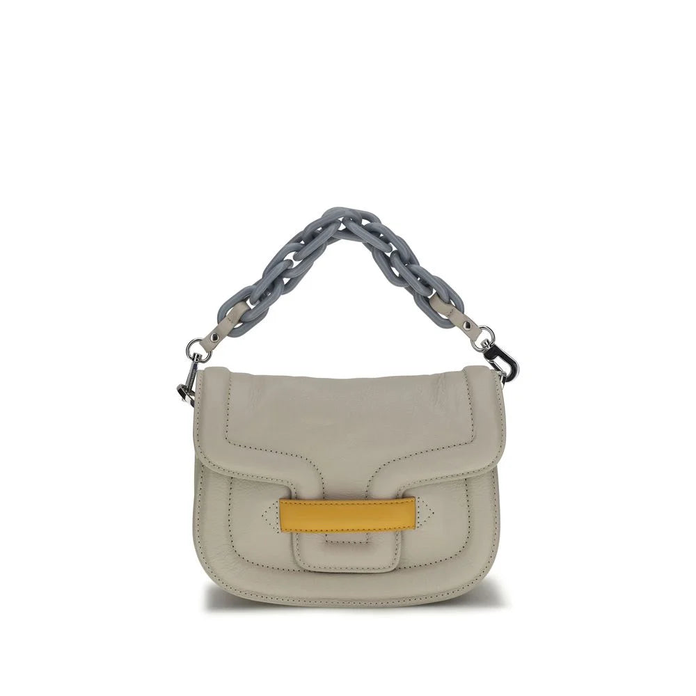 Pierre Hardy Gray Goatskin Shoulder Bag