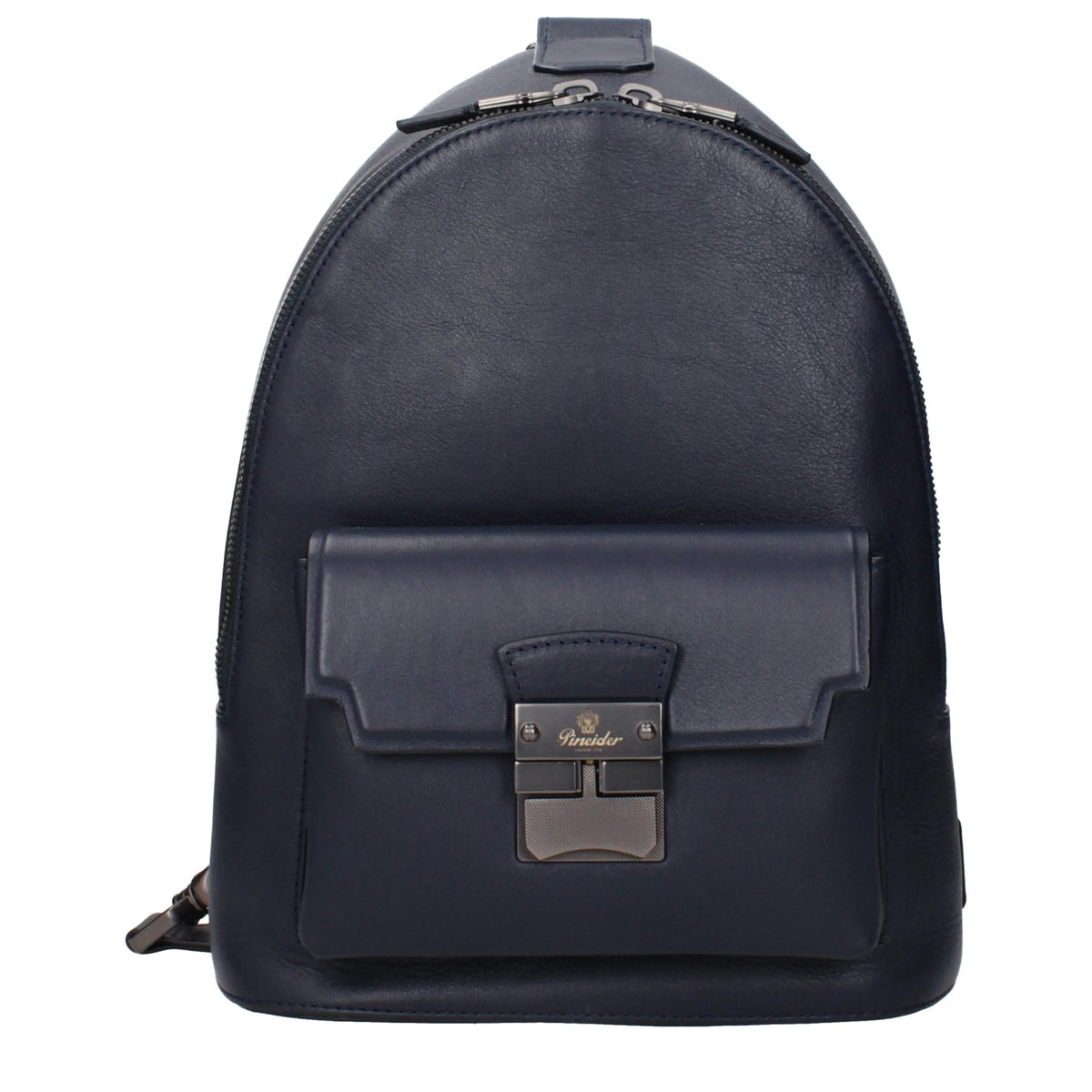 Pineider Blue Leather Backpacks