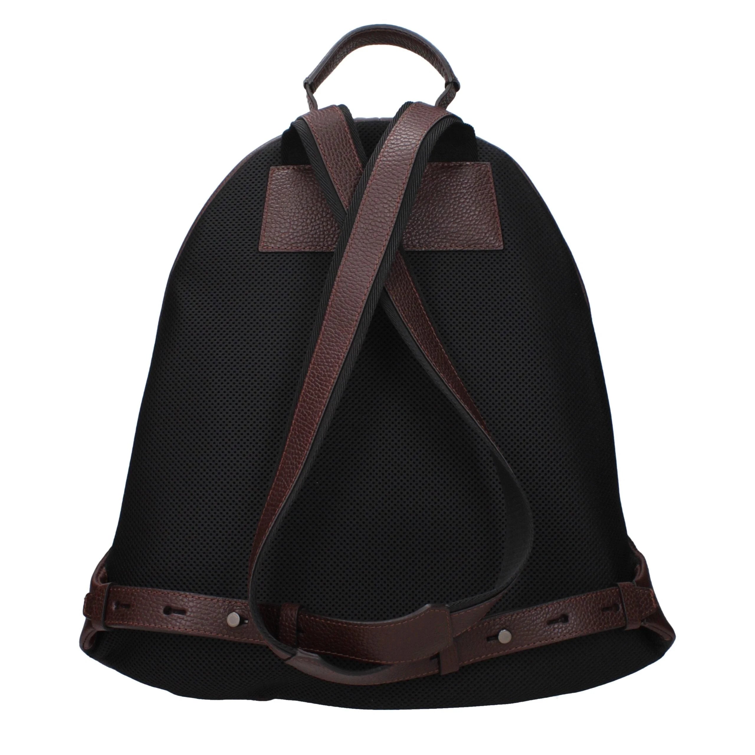 Pineider Brown Leather Backpack