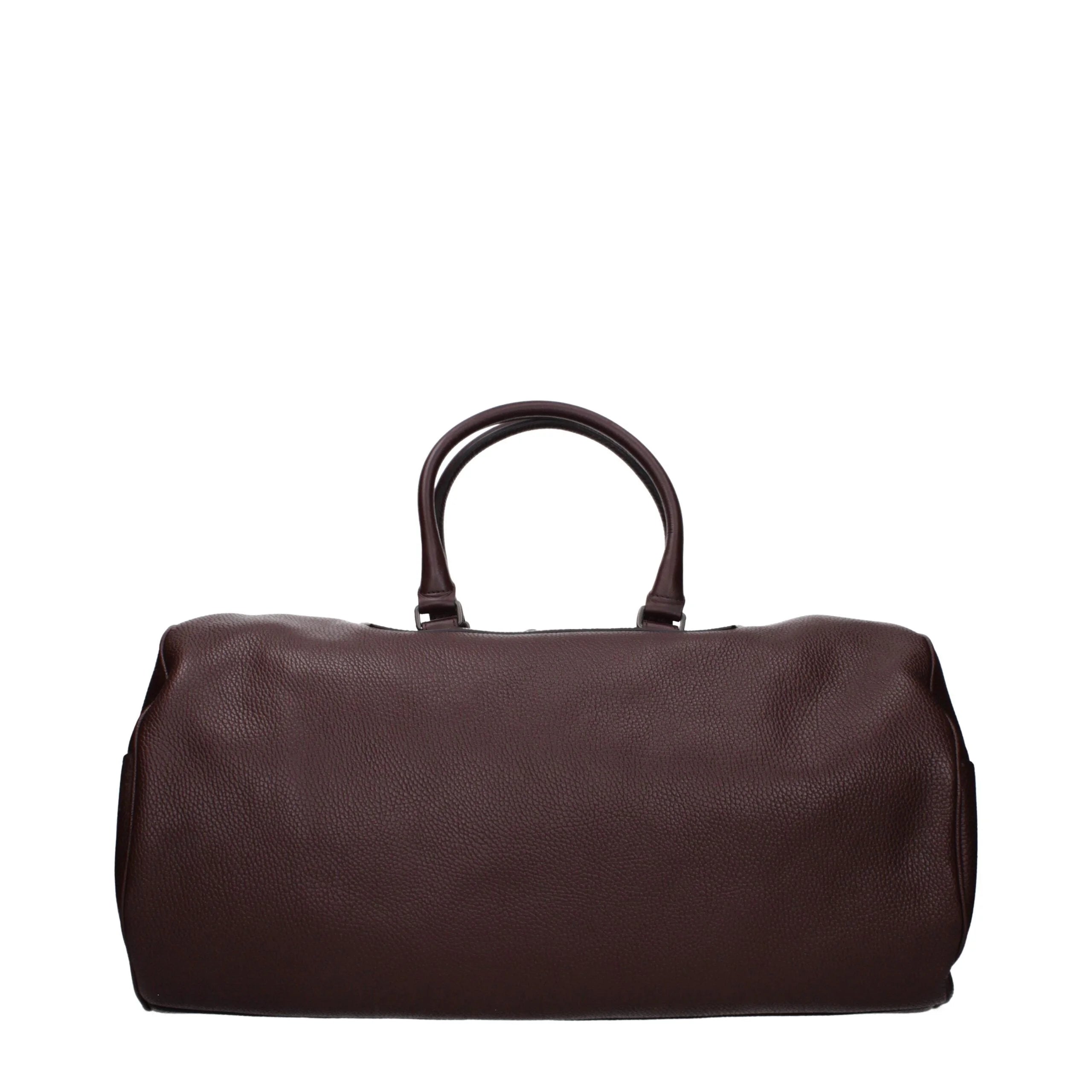 Pineider Brown Leather Luggage And Travel
