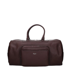 Pineider Brown Leather Luggage And Travel