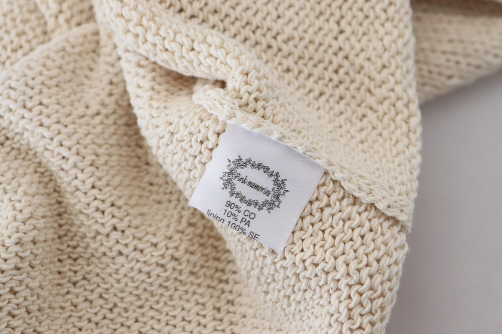 PINK MEMORIES Beige Cotton Blend Sleeveless Round Neck Tank Top - One Size - Tank Tops