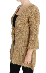 PINK MEMORIES Beige Wool Blend Cape Sweater - IT42|M - Cardigans