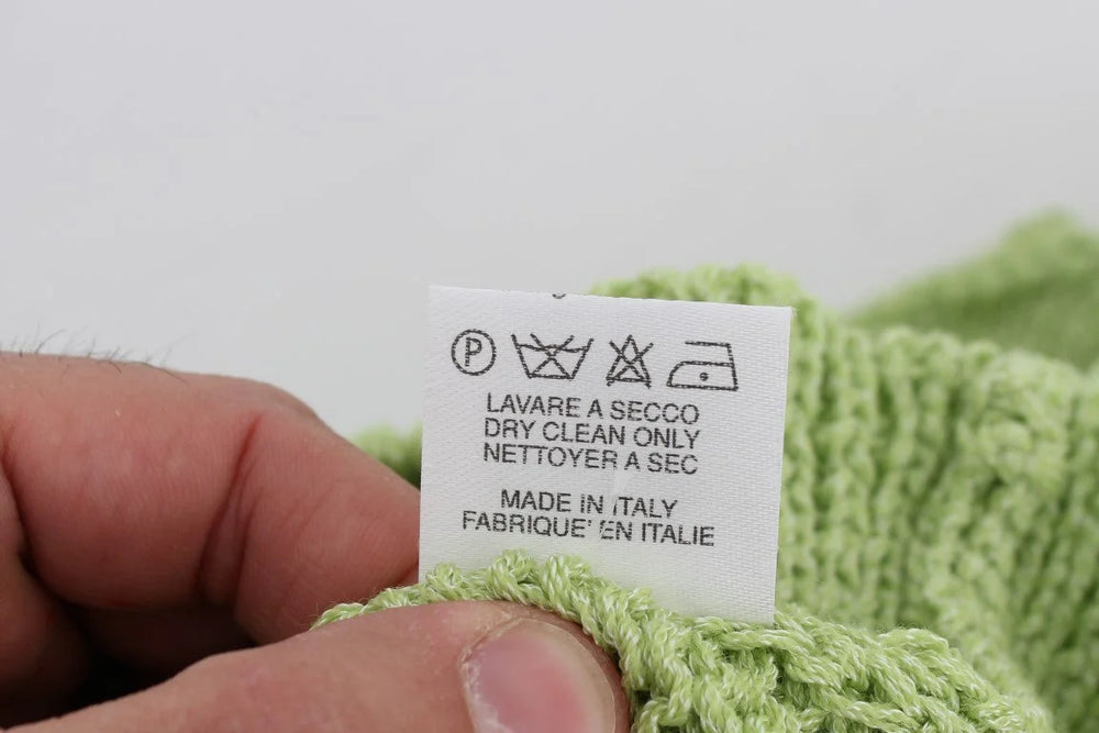 PINK MEMORIES Green Cotton Blend Knitted Sweater - One Size - Sweaters