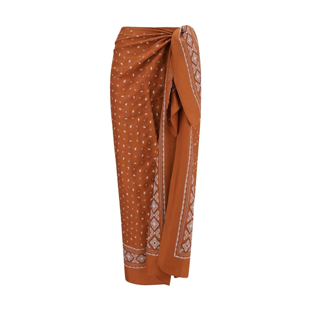 PINKO Bandana pattern pareo Skirt - S