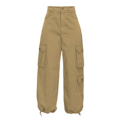 PINKO Beige Cotton Women Cargo Pant - IT42|M - Cargo Pants