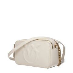 PINKO Beige Leather Crossbody Bag