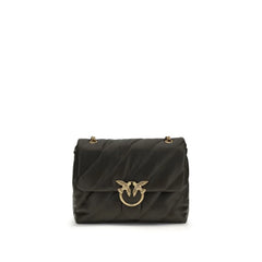 PINKO Bicolor Calf Leather Bos Taurus Shoulder Bag