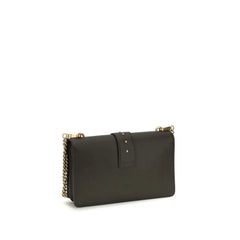 PINKO Bicolor Calf Leather Bos Taurus Shoulder Bag