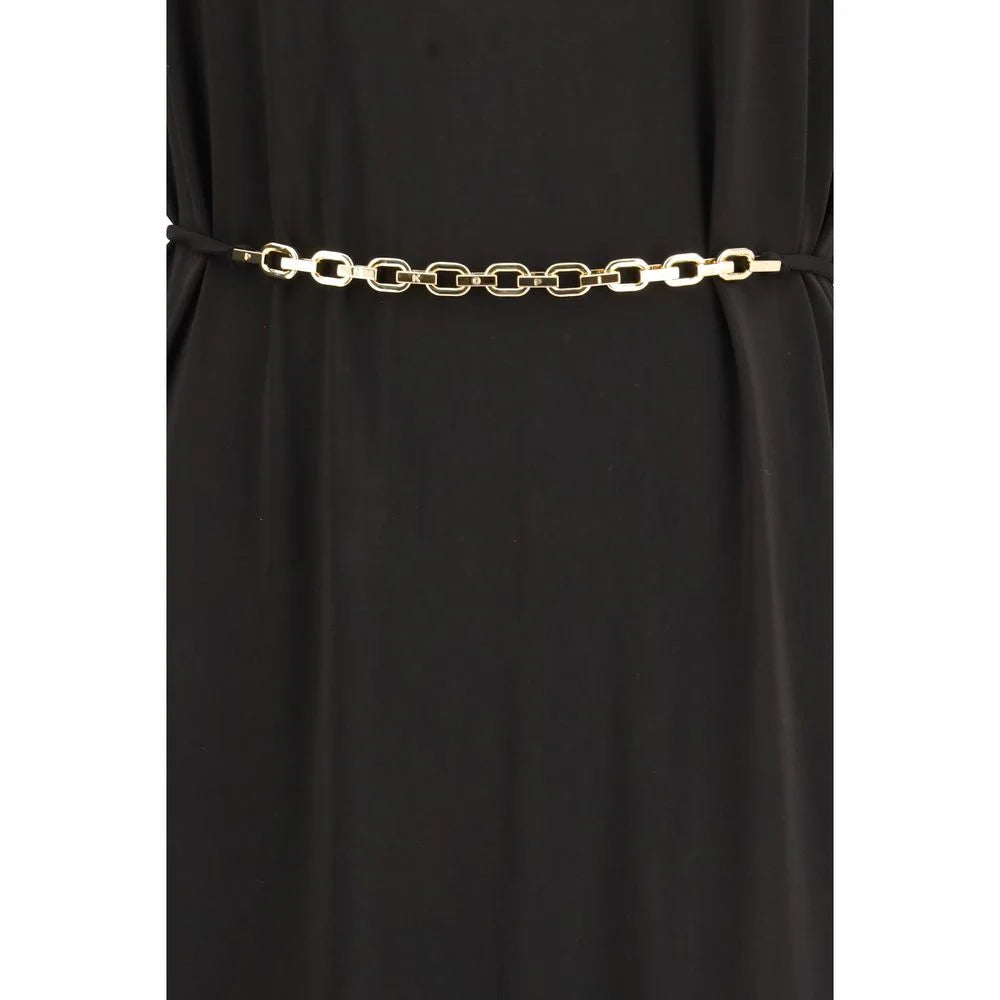 PINKO Black Acetate Casual Dress