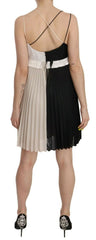 PINKO Black and White Mini Sleeve less A-line Princess Dress - IT42|M - Dresses