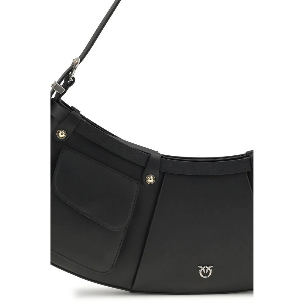 Sac bandoulière Pinko en veau noir Bos Taurus
