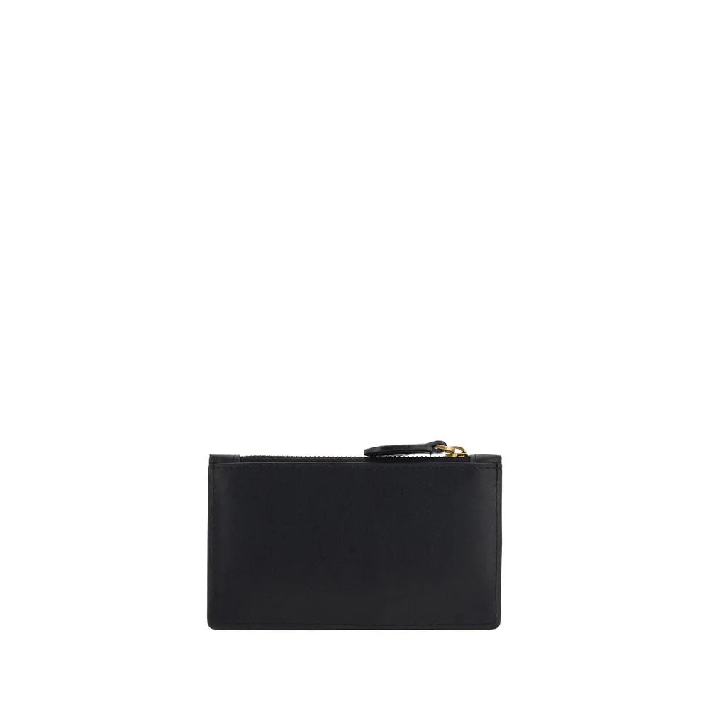 PINKO Black Calf Leather Bos Taurus Wallet