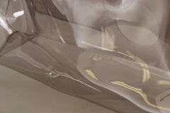 PINKO Black Clear Plastic Transparent Pouch Purse Clutch Bag - Clutch Bags