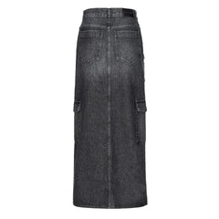 PINKO Black Cotton Skirt