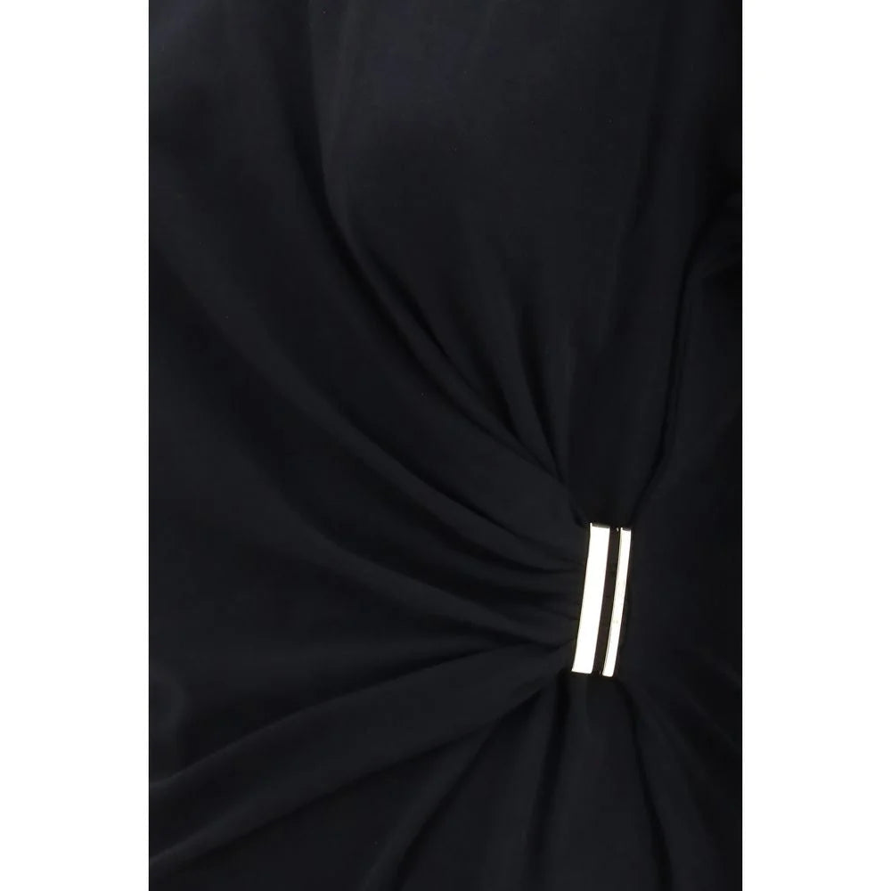 PINKO Black Cotton T-Shirt