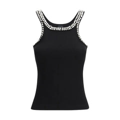 PINKO Black Cotton Top