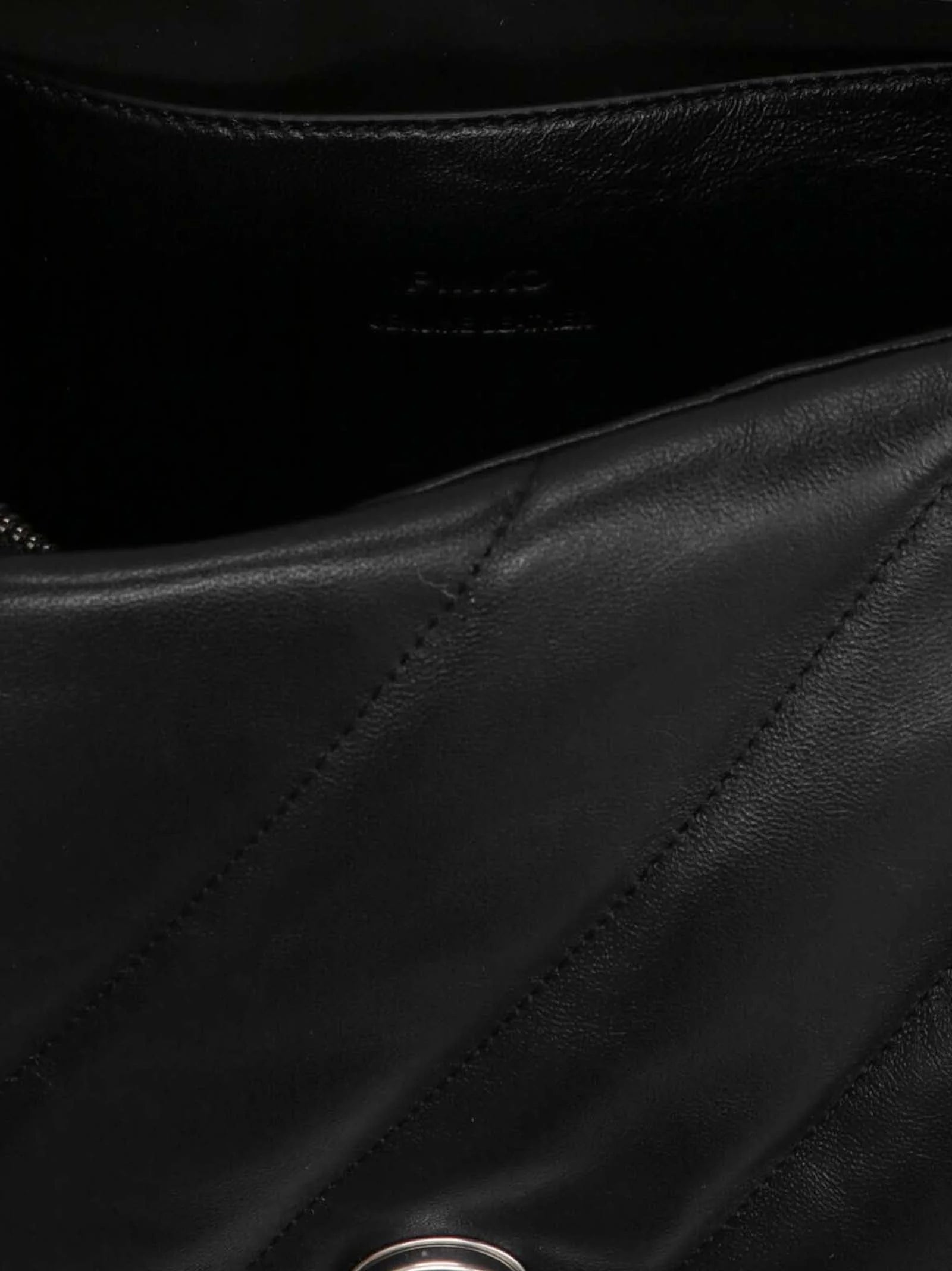PINKO Black Lamb Leather Crossbody Bag