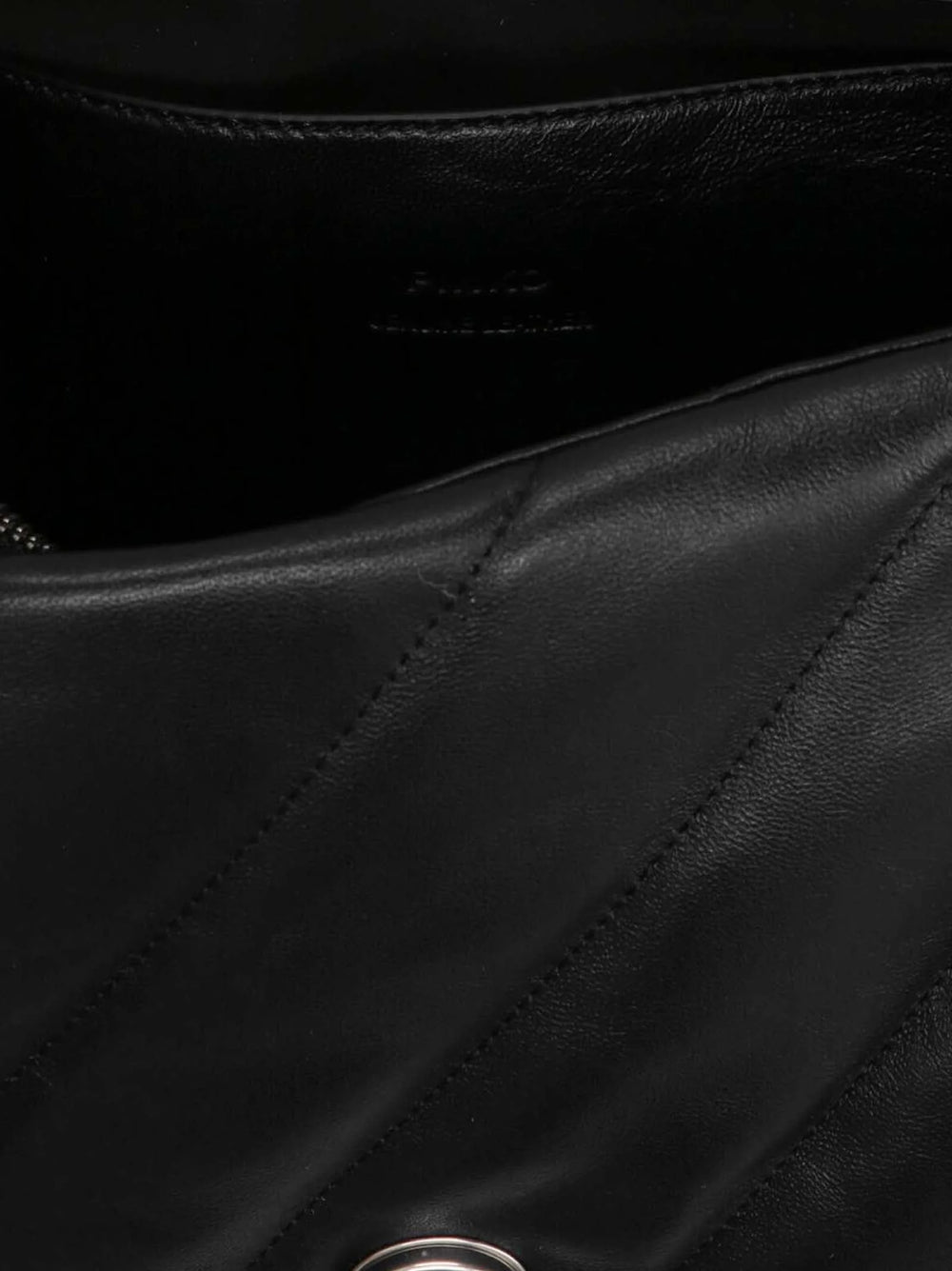 PINKO Black Lamb Leather Crossbody Bag
