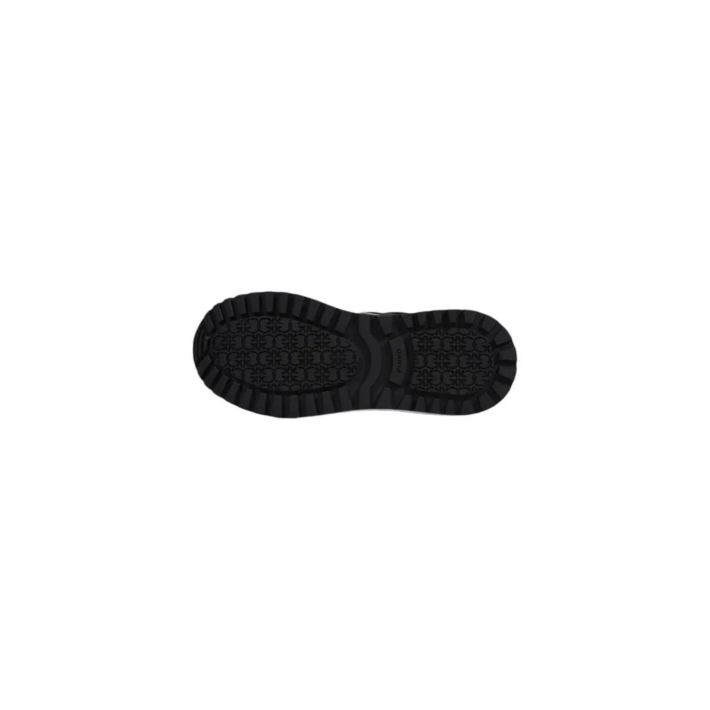 PINKO Black Leather Low Top Sneakers - EU40/US10