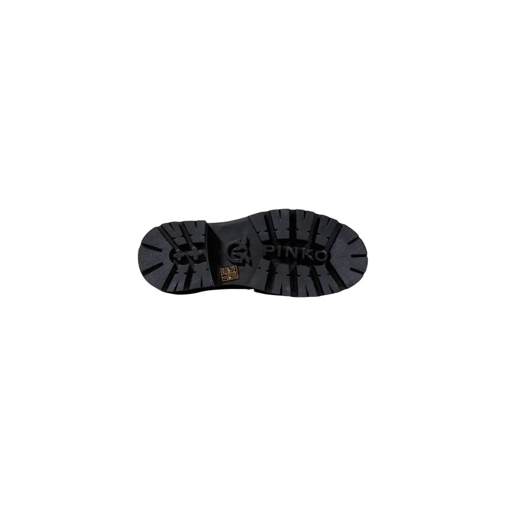PINKO Black Leather Platform Pumps - EU41/US11