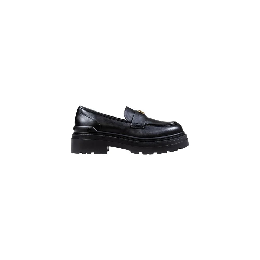 PINKO Black Leather Platform Pumps - EU41/US11