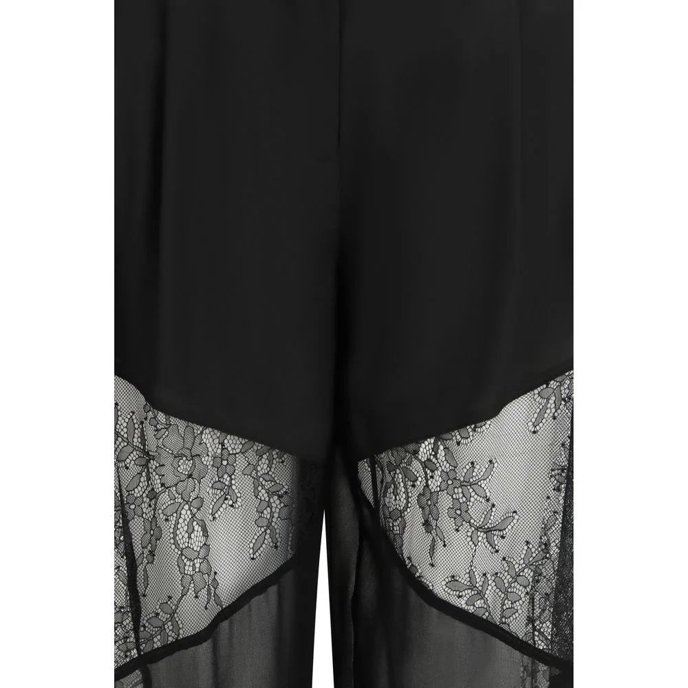 PINKO Black Polyester Casual Pants - IT38 | S