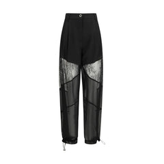 PINKO Black Polyester Casual Pants - IT38 | S