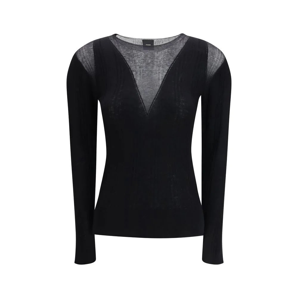 PINKO Black Viscose Shirt - M