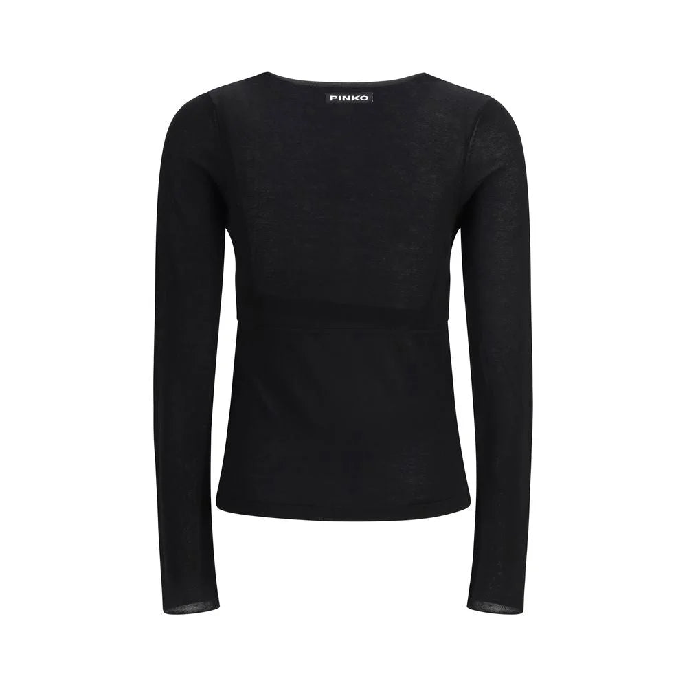 PINKO Black Viscose Sweatshirt