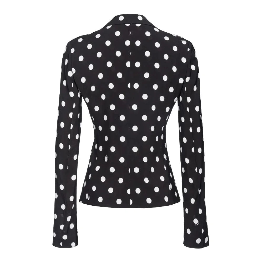 PINKO Black Viscose Women Blazer