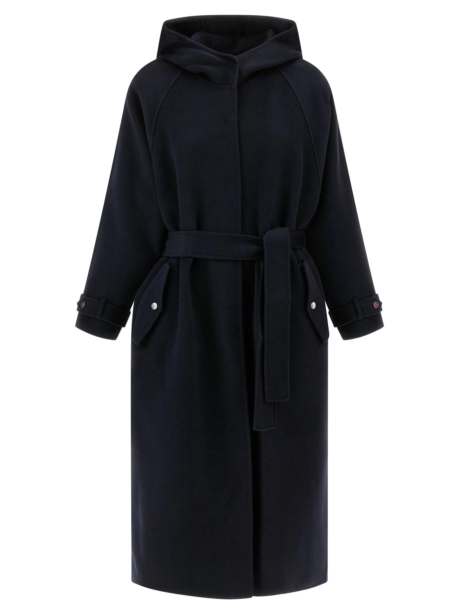 PINKO Blue Polyamide Coat - S