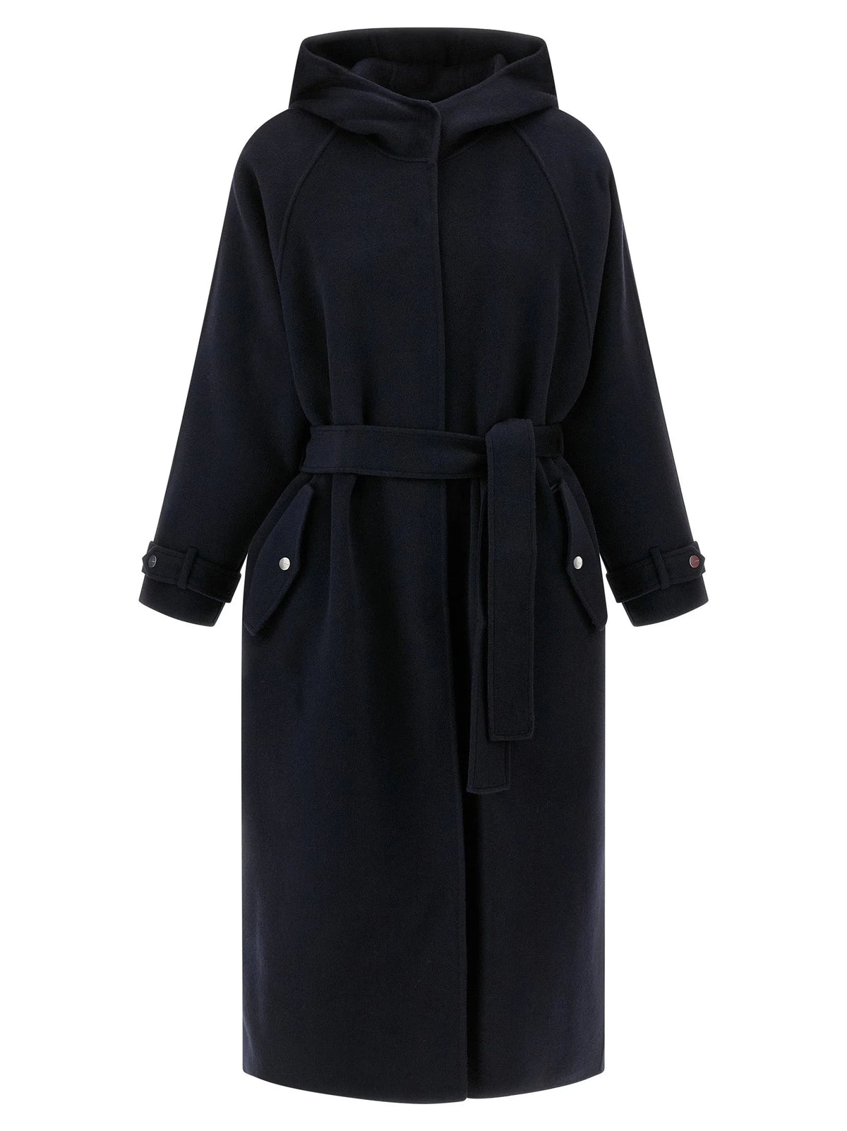 PINKO Blue Polyamide Coat - S