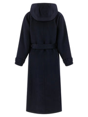 PINKO Blue Polyamide Coat - S