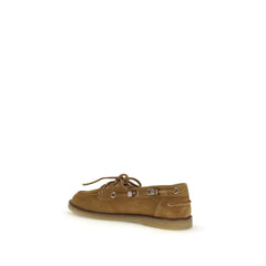 PINKO Brown Calf Leather Bos Taurus Slip-On Loafers - EU36/US6