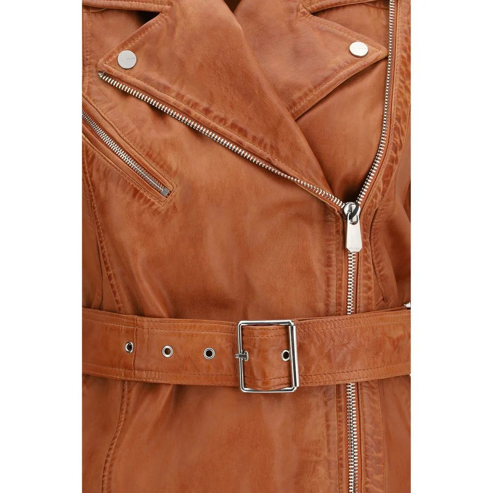 PINKO Brown Goatskin Clothing