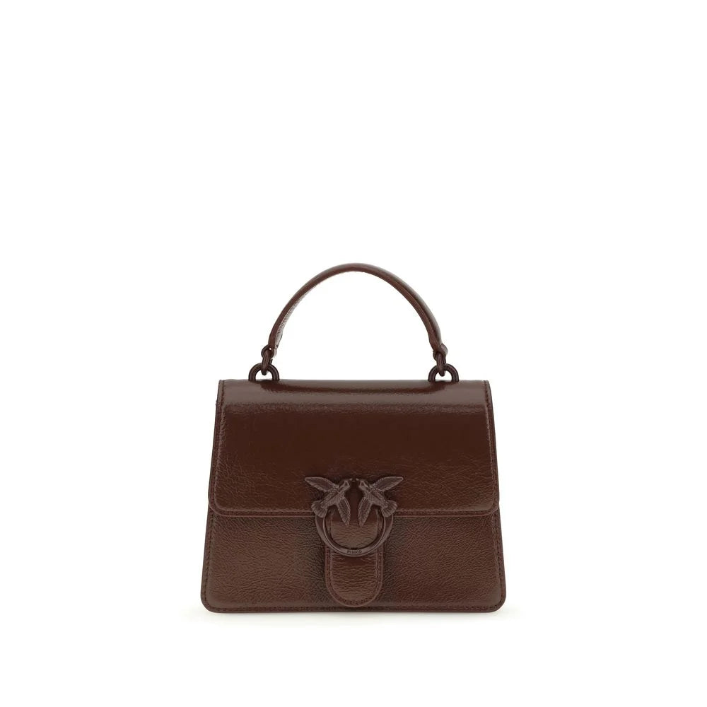 PINKO Burgundy Goatskin Handbag