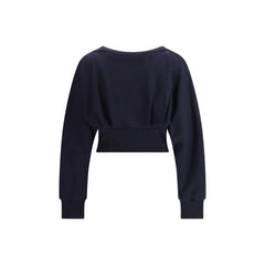 PINKO Cotton Sweatshirt with Corset Detail - M