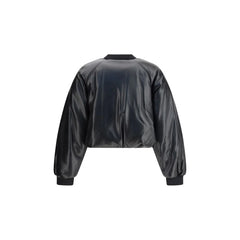 PINKO Cropped bomber with a leather-effect - S - Bomber Jackets