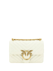 PINKO Elegant White Mini Love Shoulder Bag - Shoulder Bags