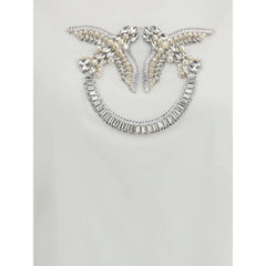 PINKO Embroidered logo T-Shirt - T-Shirts