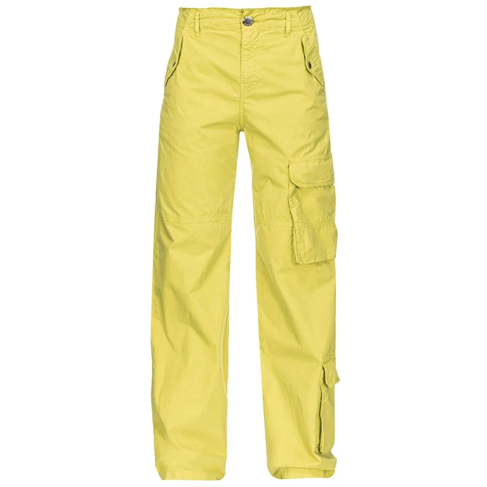PINKO Green Cotton Women Cargo Pant - IT38|XS - Cargo Pants