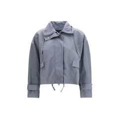 PINKO Light Blue Polyester Shell Jacket